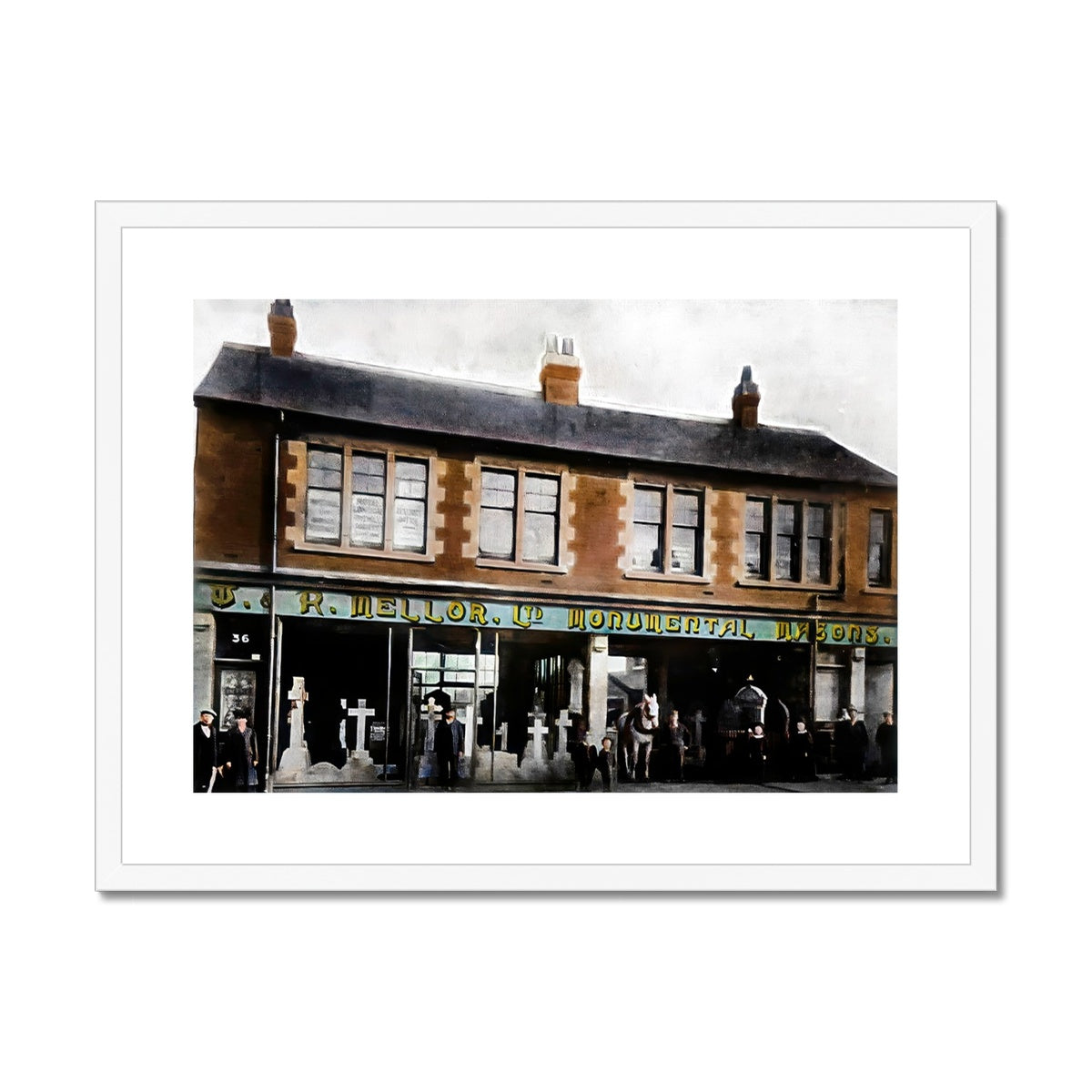 W & R Mellor Ltd, Moorland Road, Burslem Framed & Mounted Print