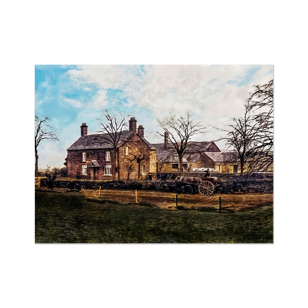 Abbey Farm, Abbey Hulton Wall Art Poster