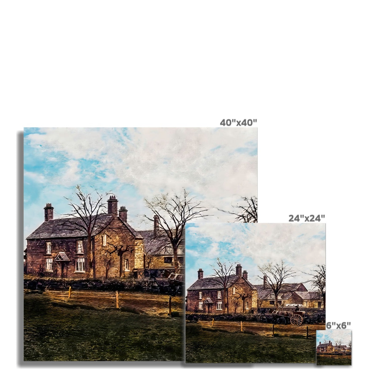 Abbey Farm, Abbey Hulton Wall Art Poster