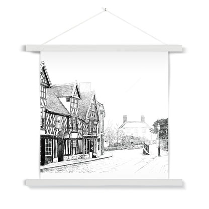 The Tudor House, Cheadle Fine Art Print with Hanger
