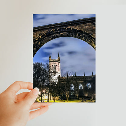 Stoke Minster at Night Classic Postcard