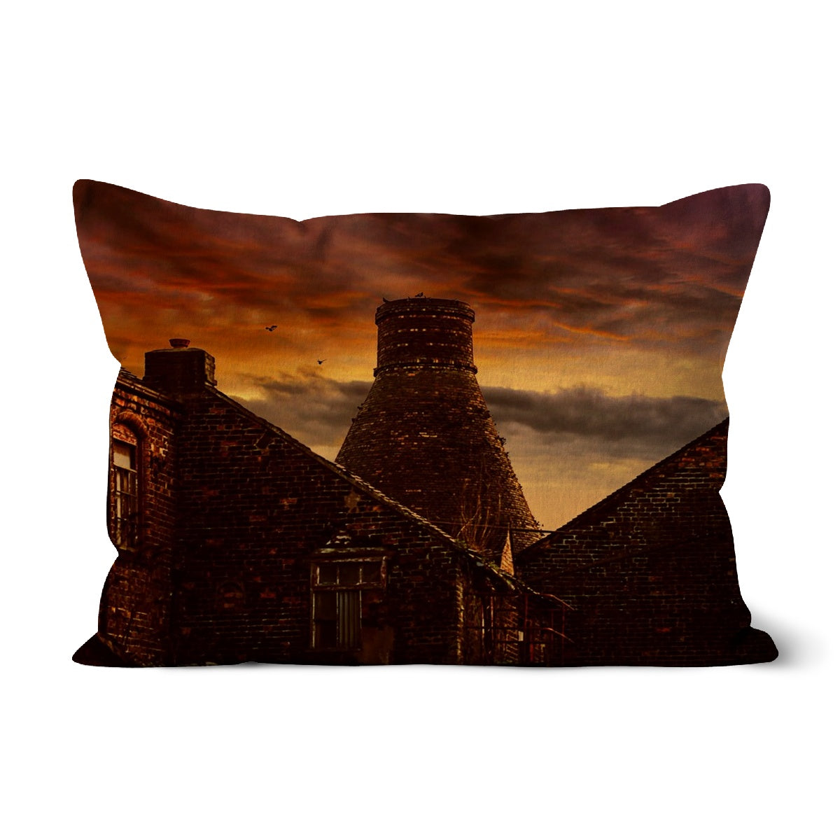 A Potteries Sunset Cushion