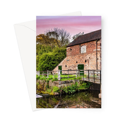 Cheddleton Flint Mill at Dusk Greeting Card