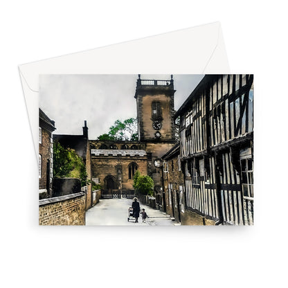 Church Lane, Abbots Bromley Greeting Card