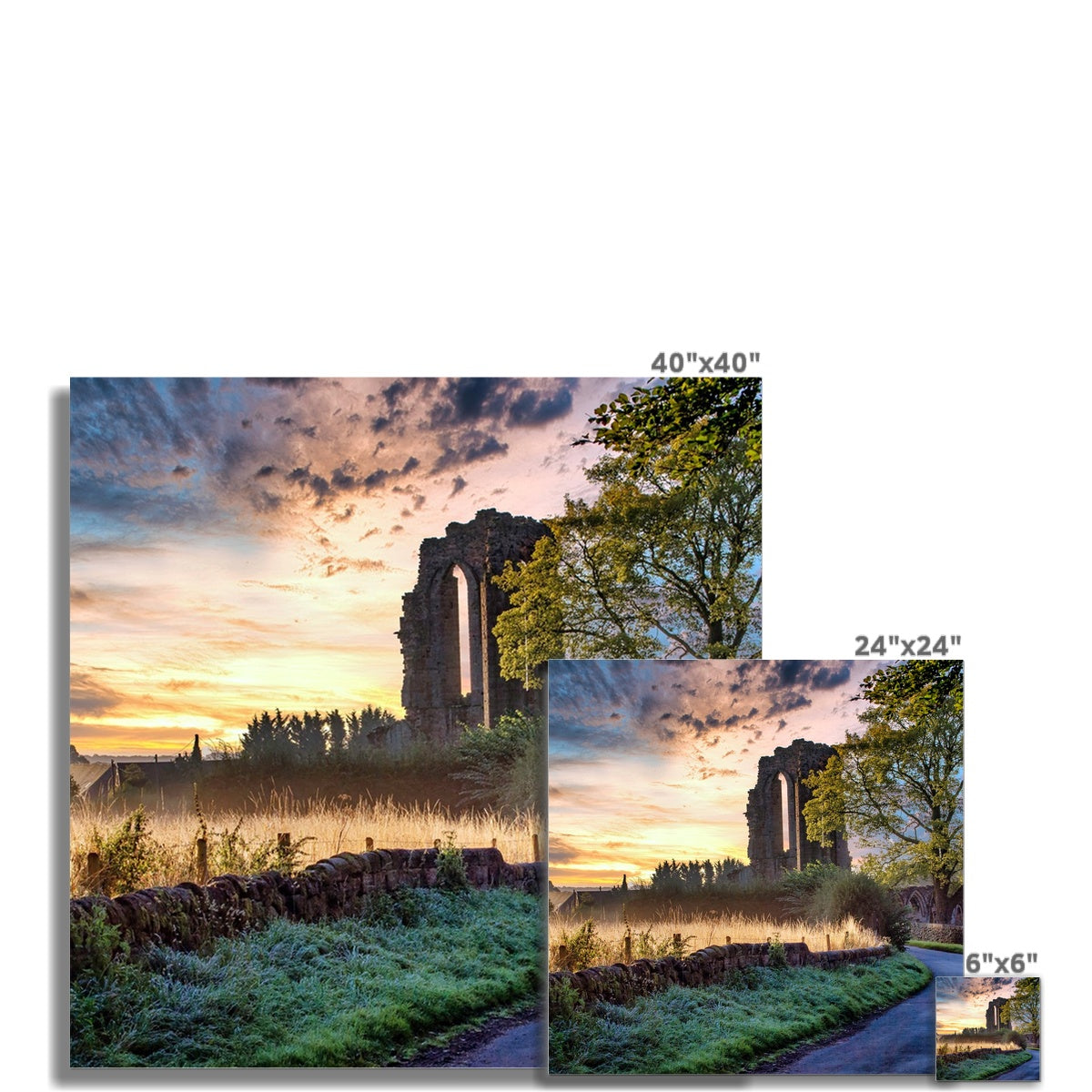 Dawn's Embrace at Croxden Abbey Wall Art Poster