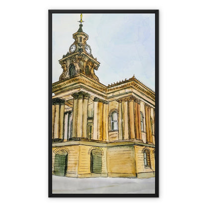 Burslem Town Hall Framed Canvas