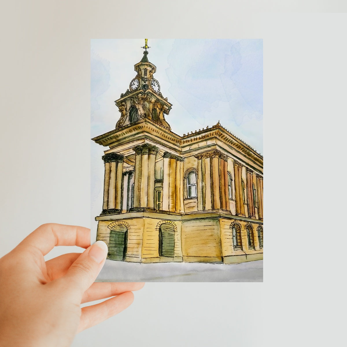Burslem Town Hall Classic Postcard