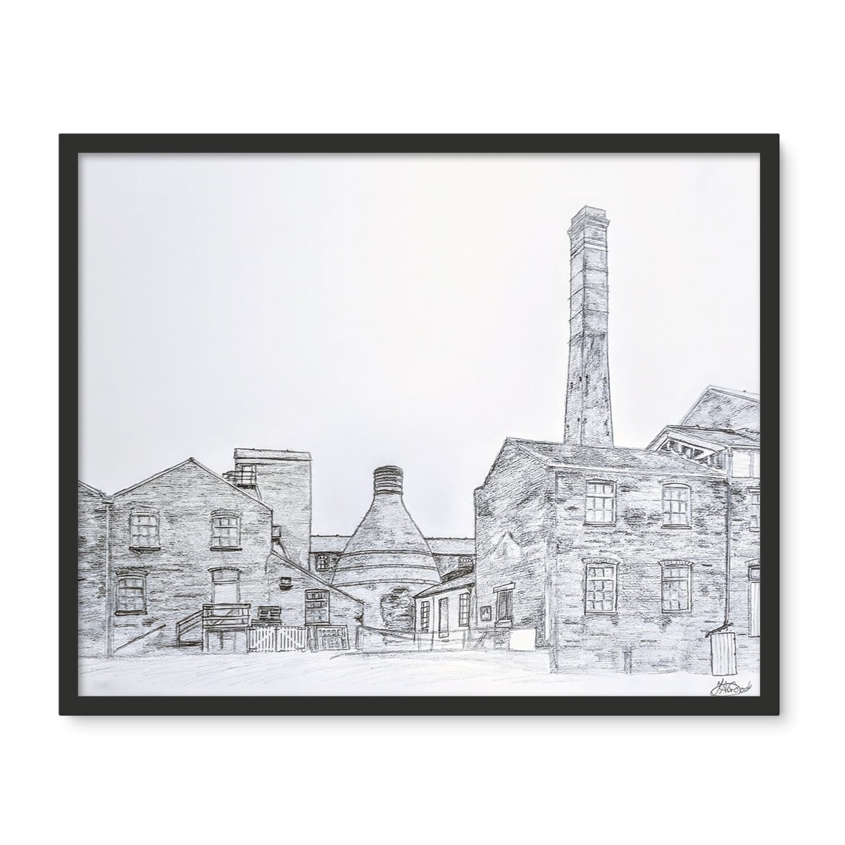 Middleport Pottery, Burslem Framed Photo Tile