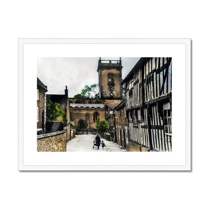 Church Lane, Abbots Bromley Framed & Mounted Print