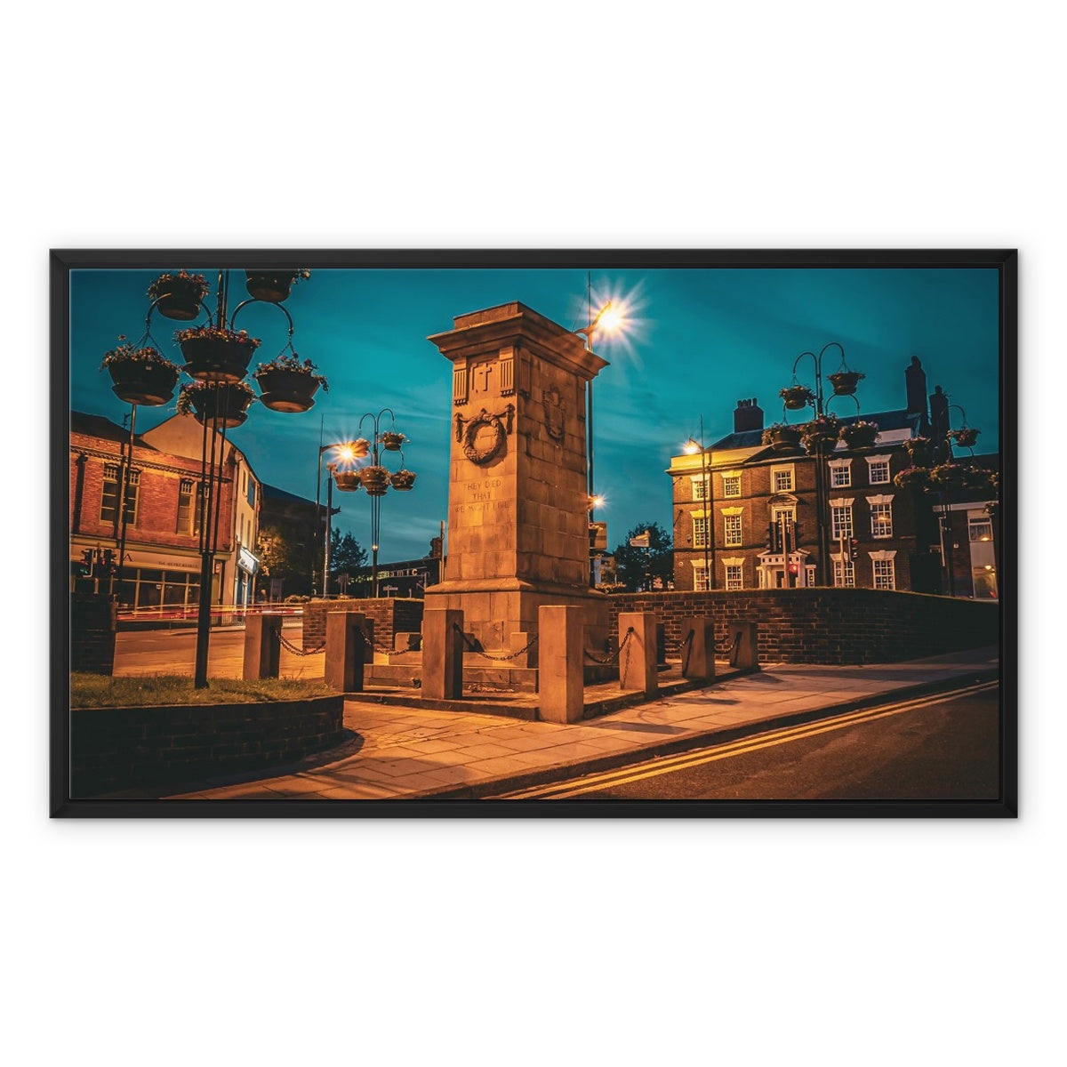 Remembrance at Dusk Framed Canvas