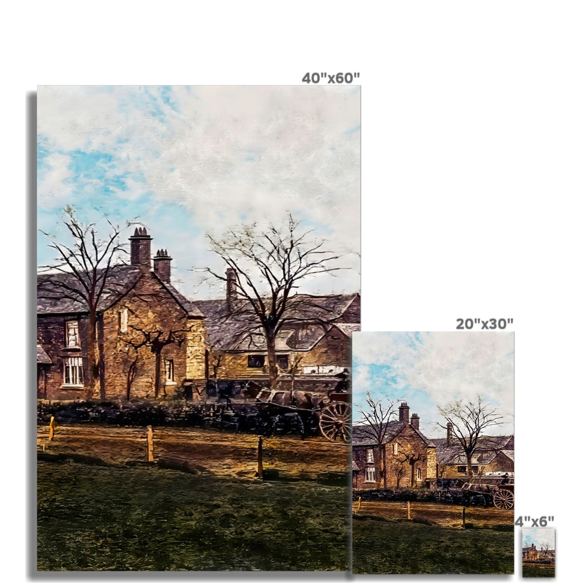 Abbey Farm, Abbey Hulton Fine Art Print