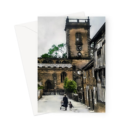 Church Lane, Abbots Bromley Greeting Card