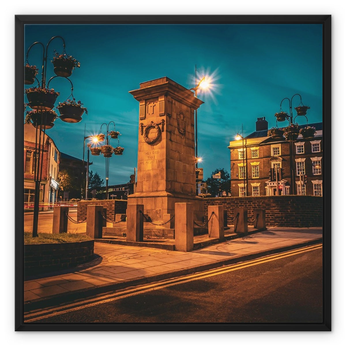 Remembrance at Dusk Framed Canvas