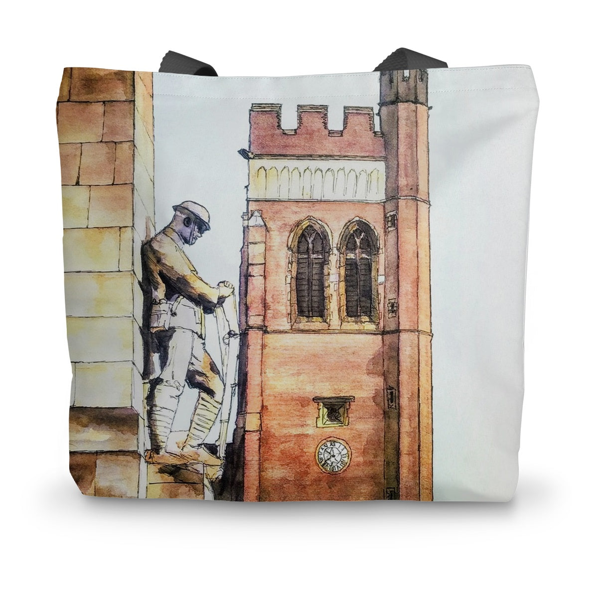 The War Memorial and Christ Church, Fenton Canvas Tote Bag