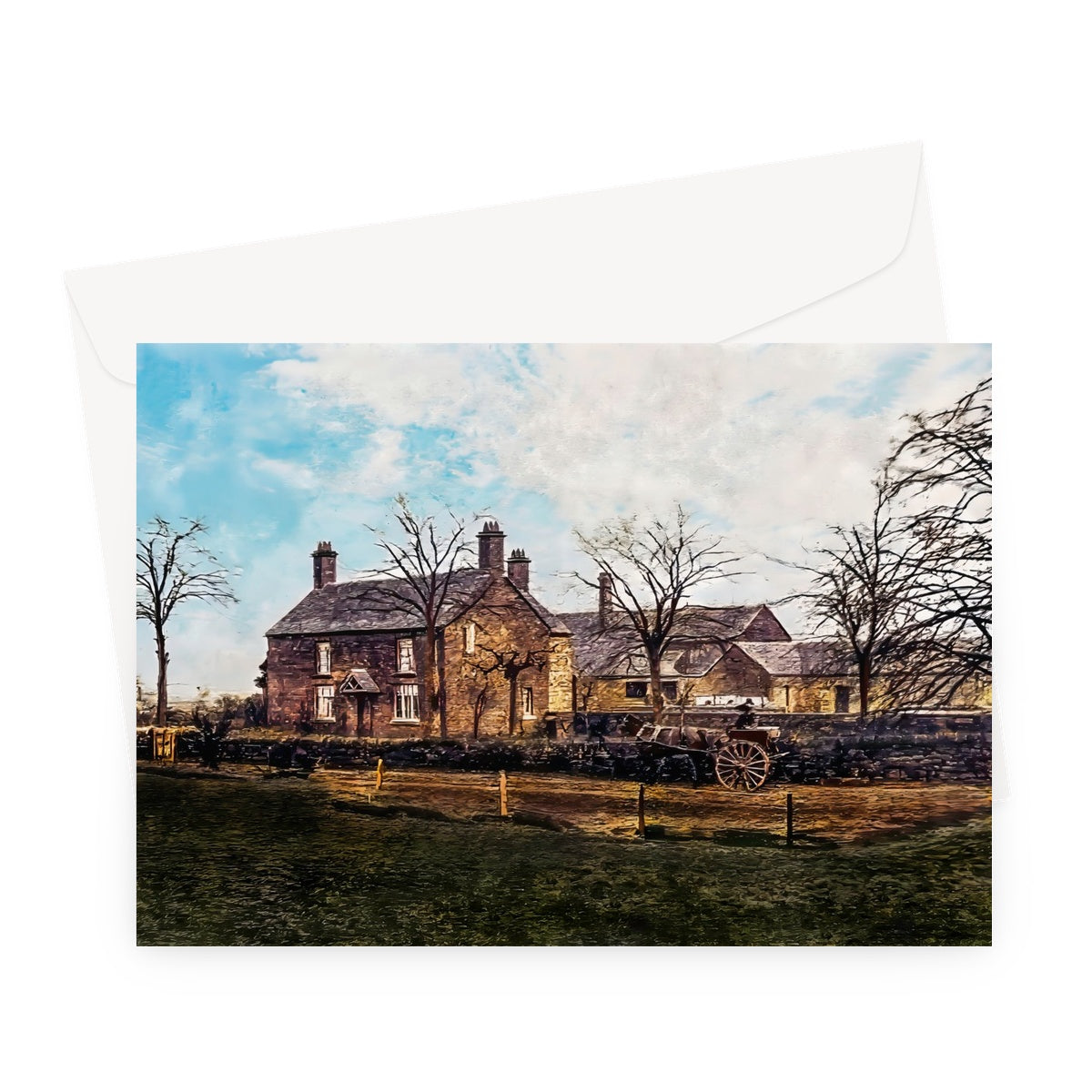 Abbey Farm, Abbey Hulton Greeting Card