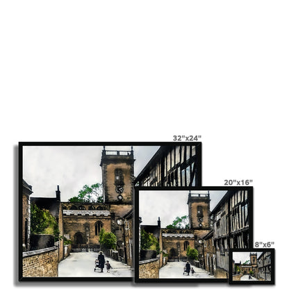 Church Lane, Abbots Bromley Budget Framed Poster