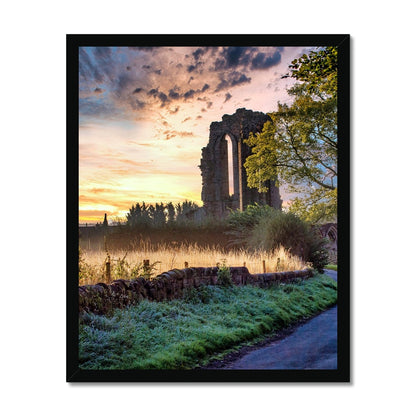 Dawn's Embrace at Croxden Abbey Budget Framed Poster