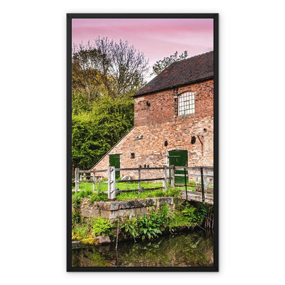 Cheddleton Flint Mill at Dusk Framed Canvas