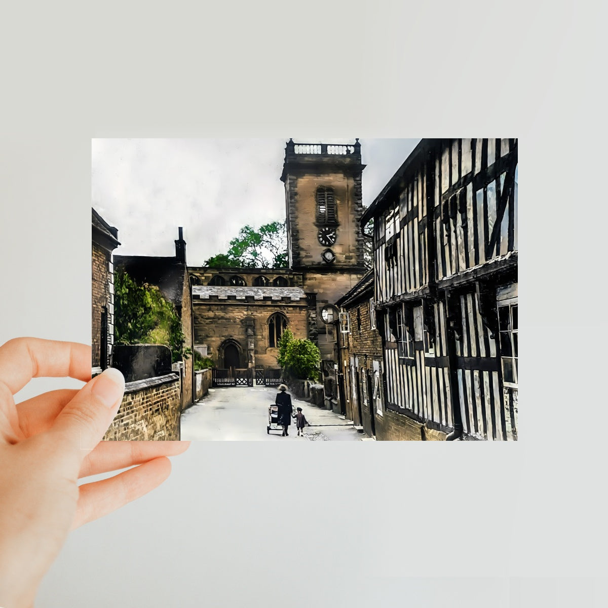 Church Lane, Abbots Bromley Classic Postcard