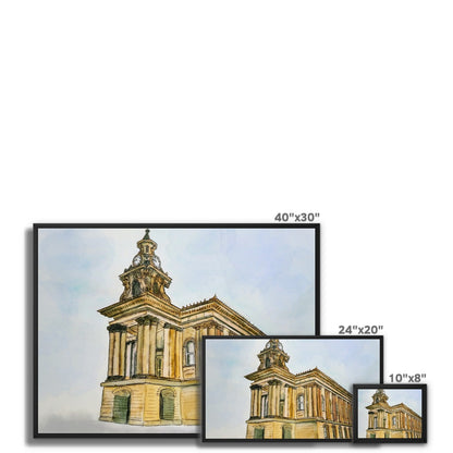 Burslem Town Hall Framed Canvas