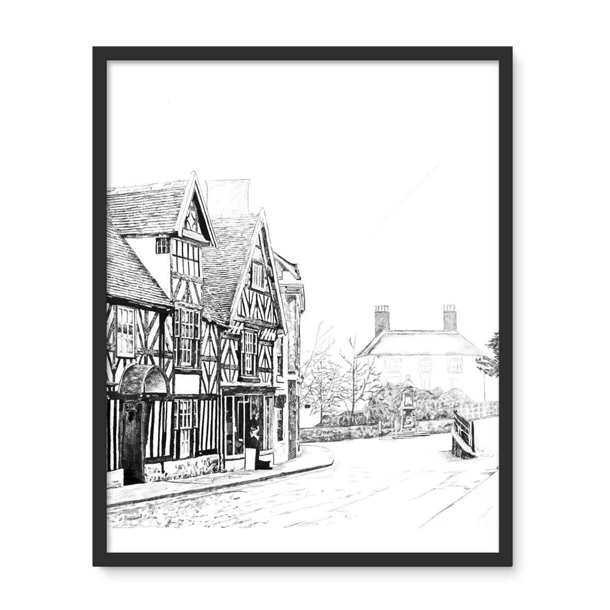 The Tudor House, Cheadle Framed Photo Tile