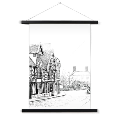 The Tudor House, Cheadle Fine Art Print with Hanger