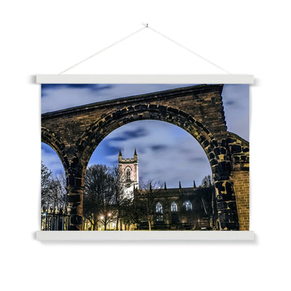 Stoke Minster at Night Fine Art Print with Hanger