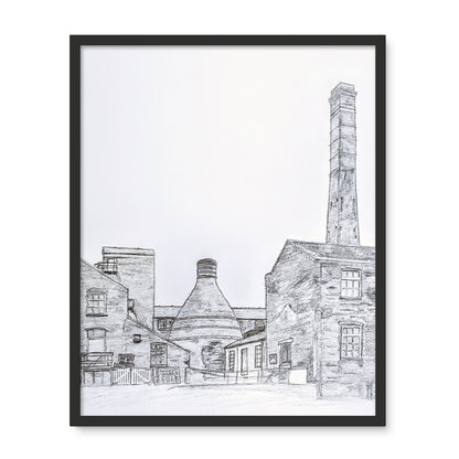 Middleport Pottery, Burslem Framed Photo Tile