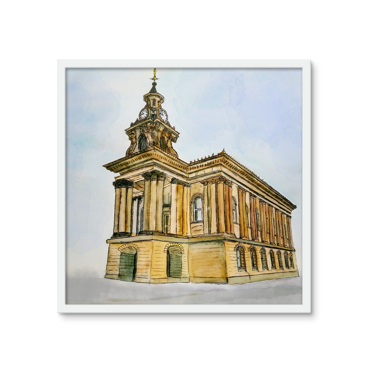 Burslem Town Hall Framed Photo Tile