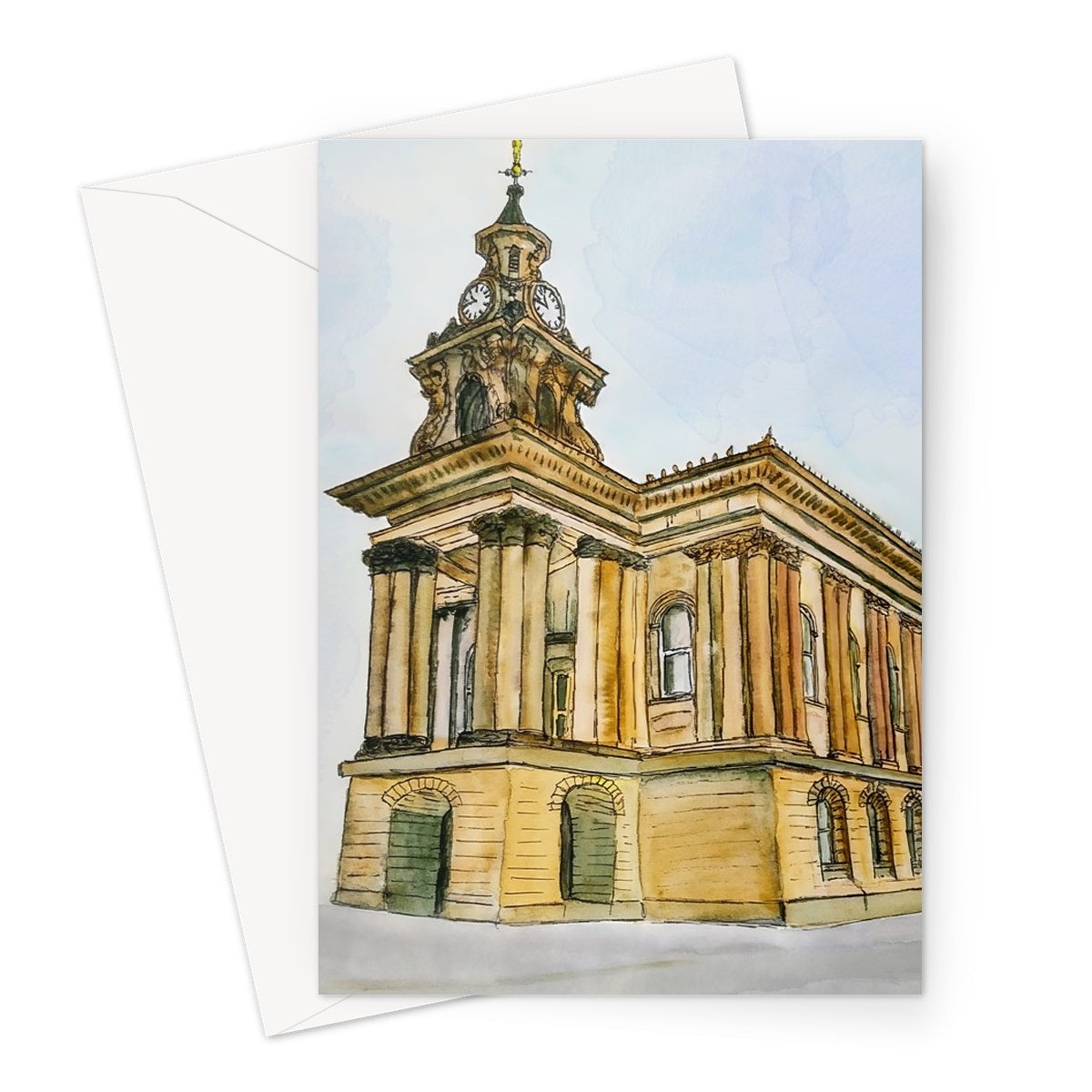 Burslem Town Hall Greeting Card