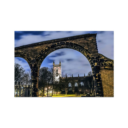 Stoke Minster at Night Fine Art Print