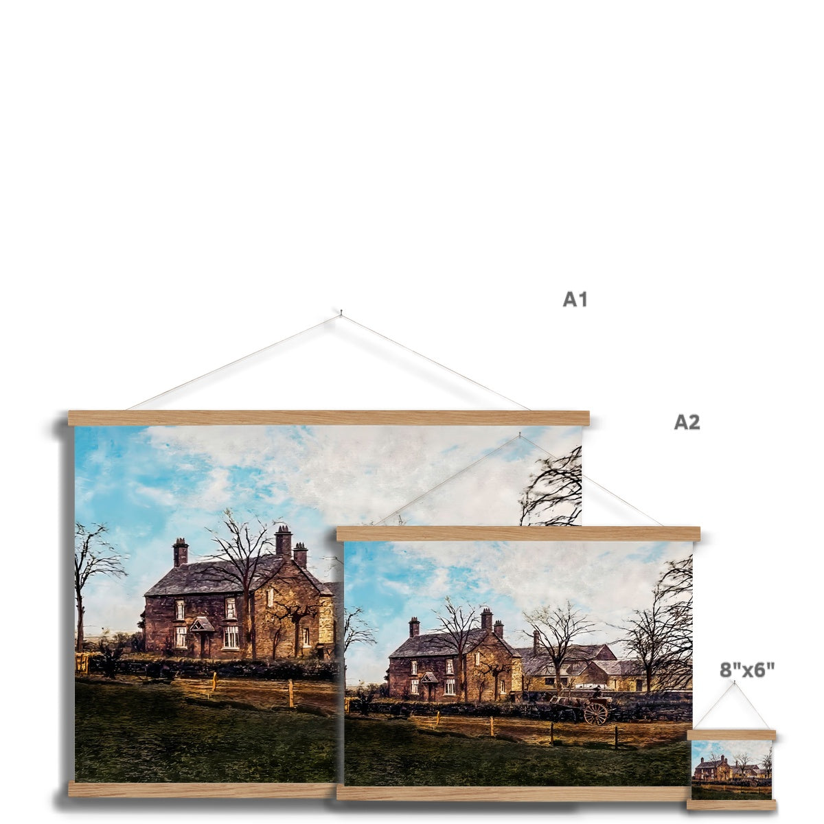 Abbey Farm, Abbey Hulton Fine Art Print with Hanger