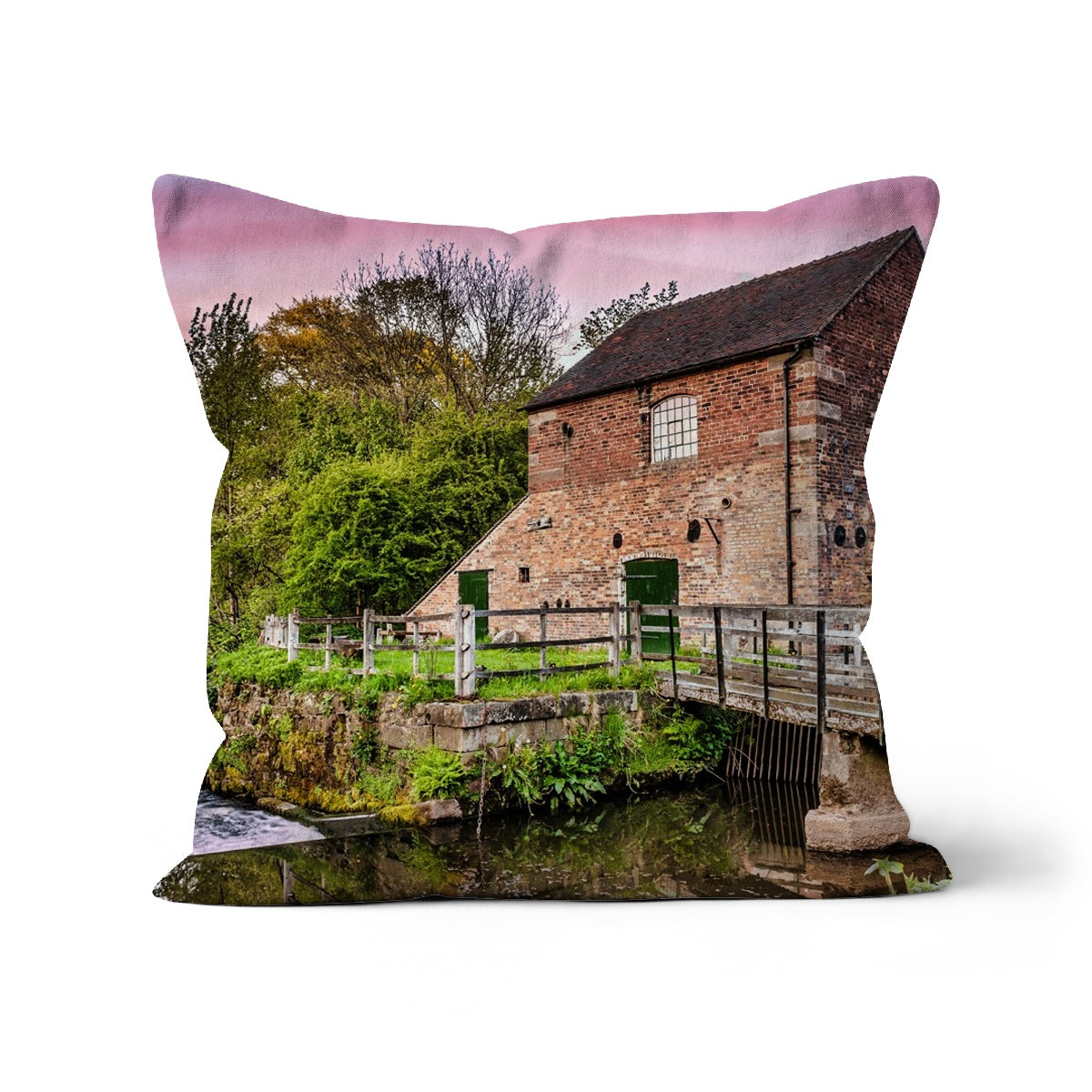 Cheddleton Flint Mill at Dusk Cushion