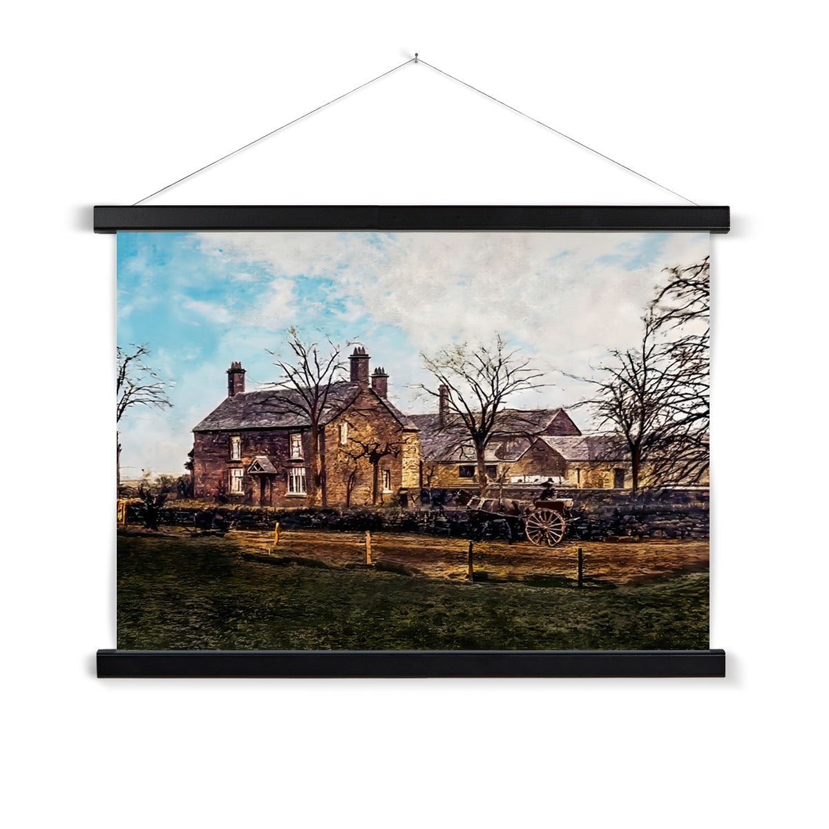 Abbey Farm, Abbey Hulton Fine Art Print with Hanger