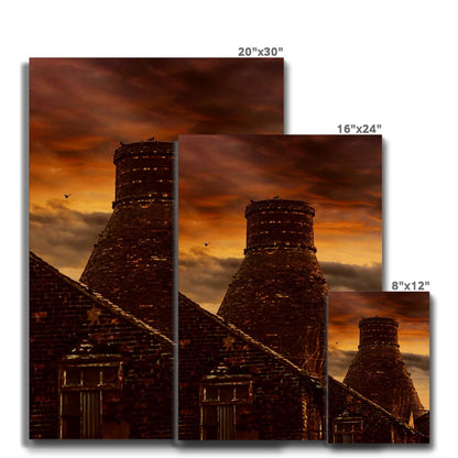 A Potteries Sunset Eco Canvas