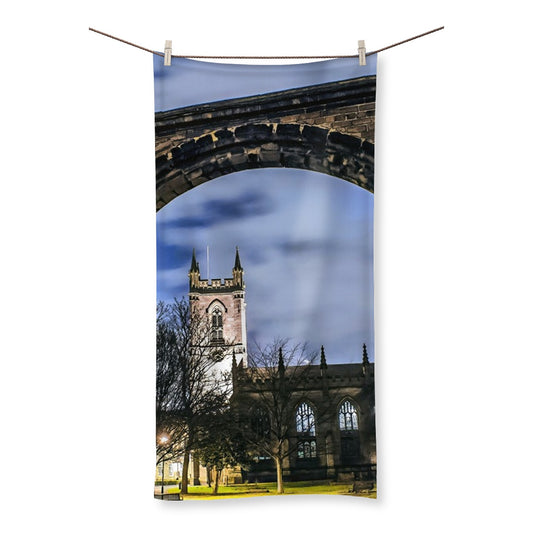 Stoke Minster at Night Towel