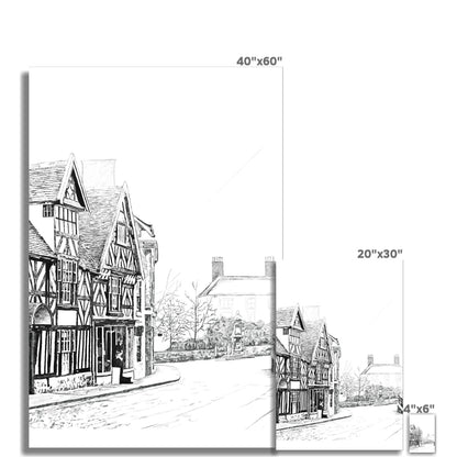 The Tudor House, Cheadle Fine Art Print