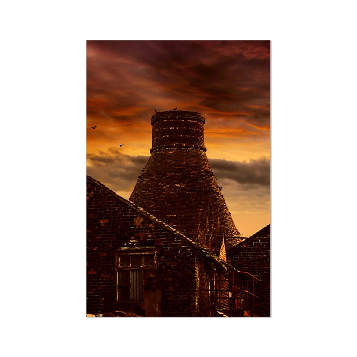 A Potteries Sunset Fine Art Print