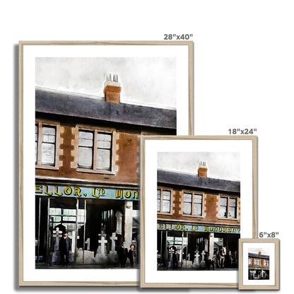 W & R Mellor Ltd, Moorland Road, Burslem Framed & Mounted Print