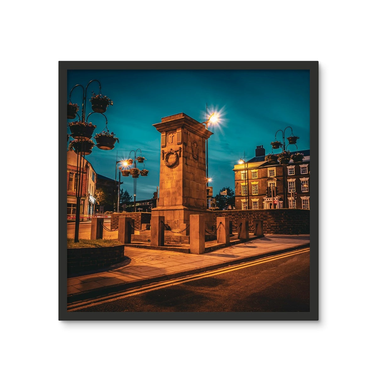 Remembrance at Dusk Framed Photo Tile