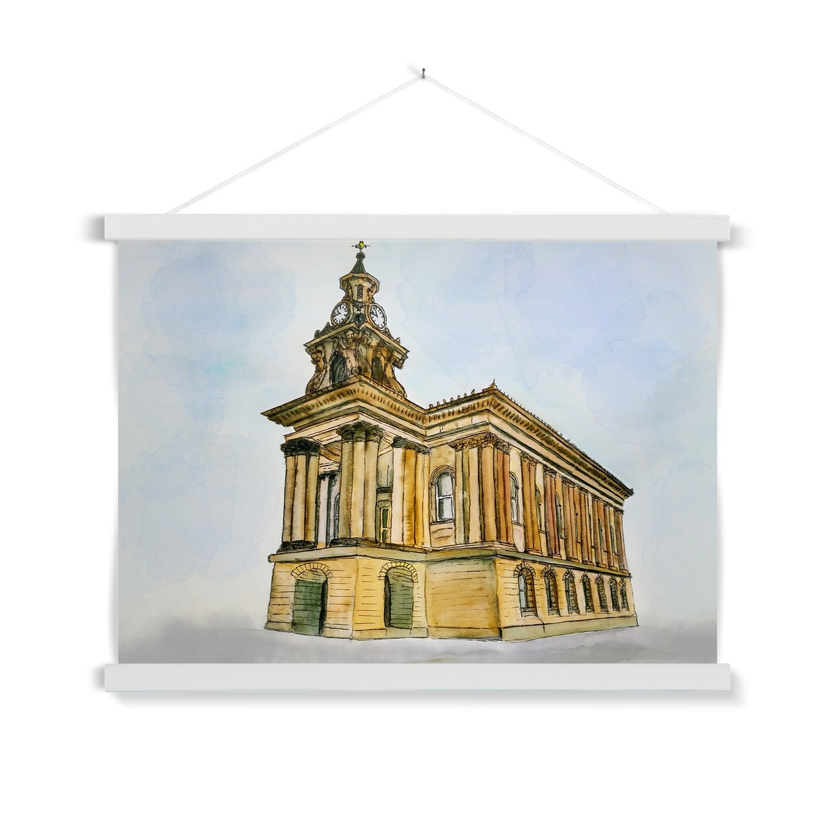 Burslem Town Hall Fine Art Print with Hanger