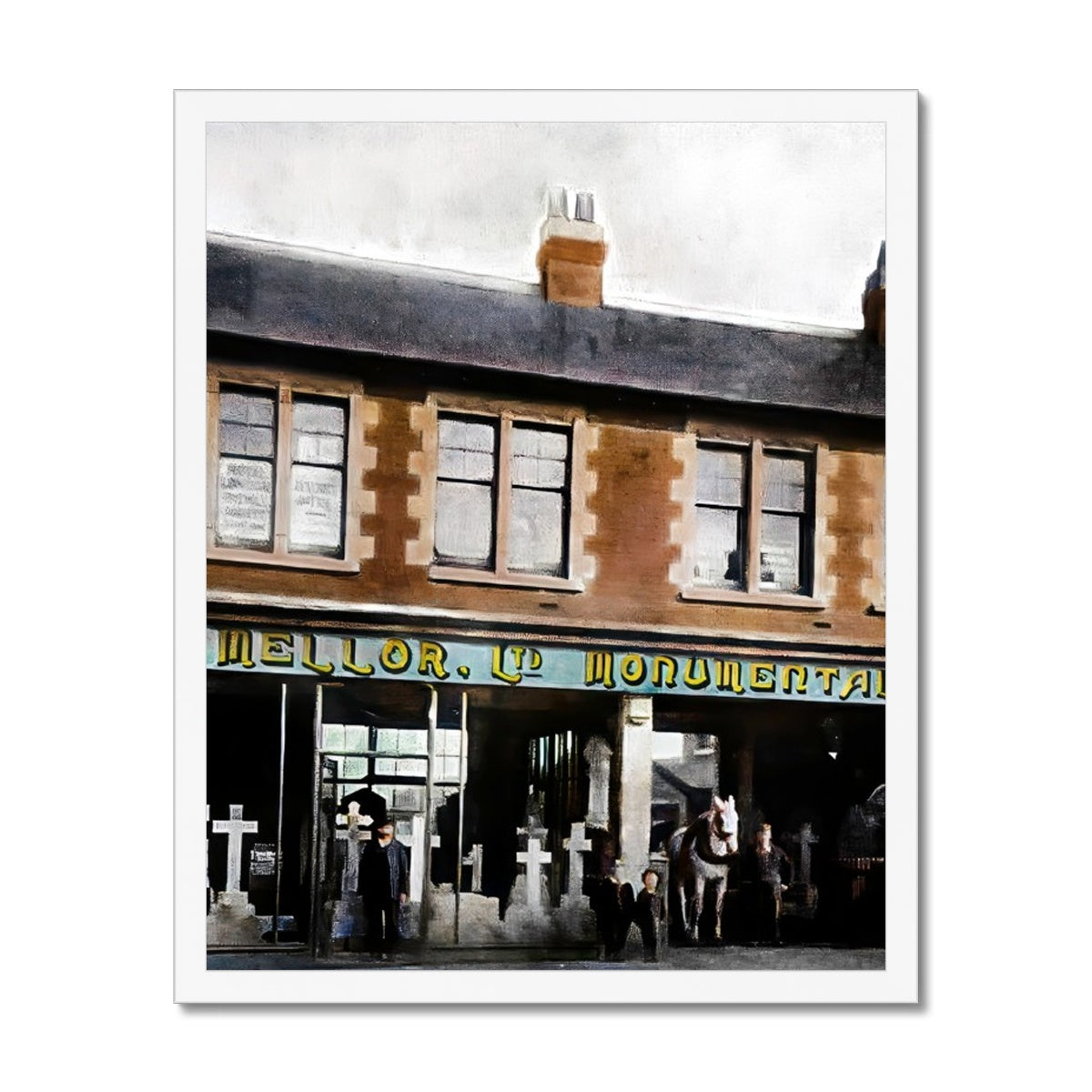 W & R Mellor Ltd, Moorland Road, Burslem Budget Framed Poster