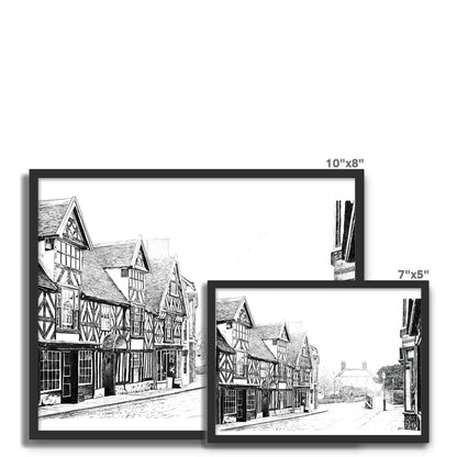 The Tudor House, Cheadle Framed Photo Tile