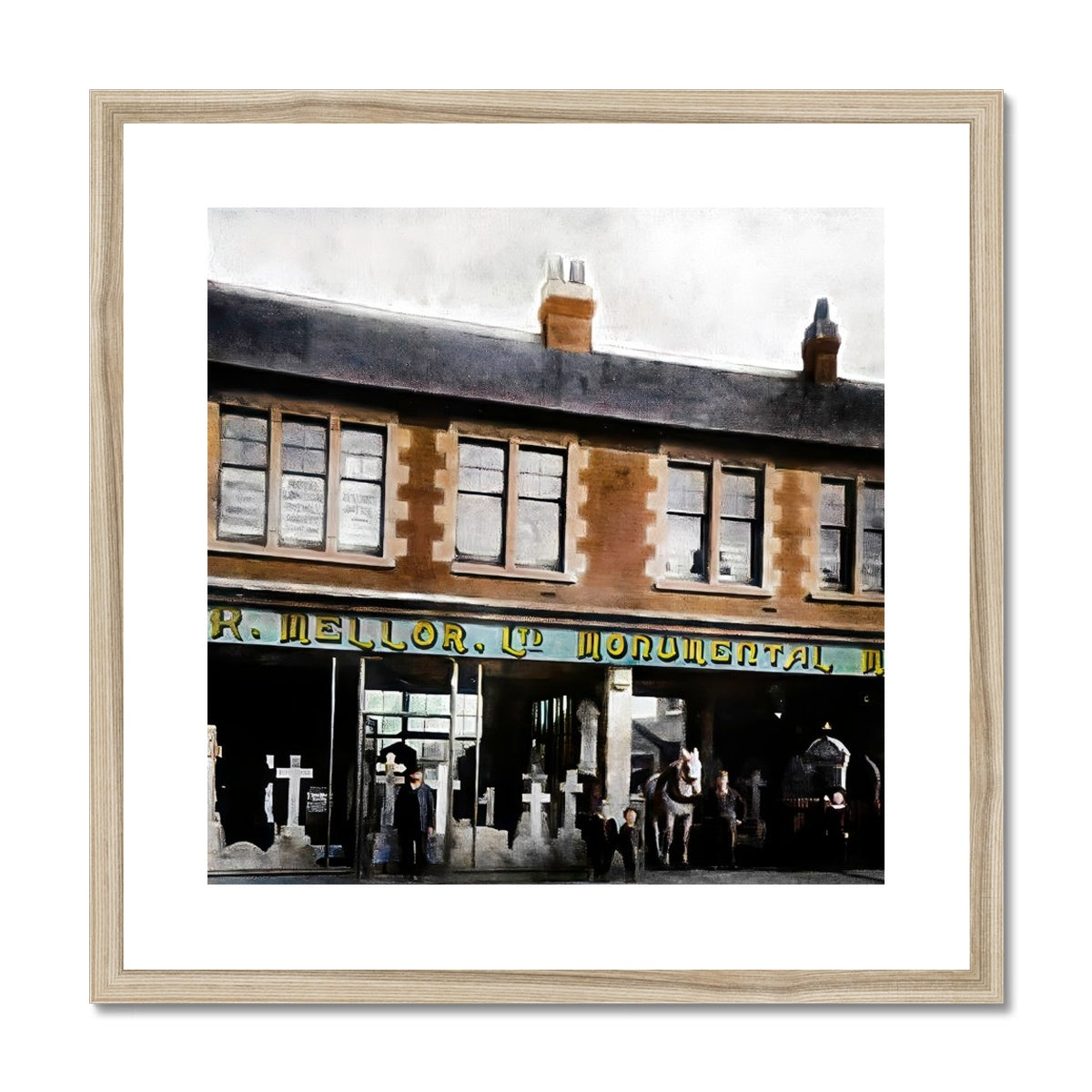 W & R Mellor Ltd, Moorland Road, Burslem Framed & Mounted Print