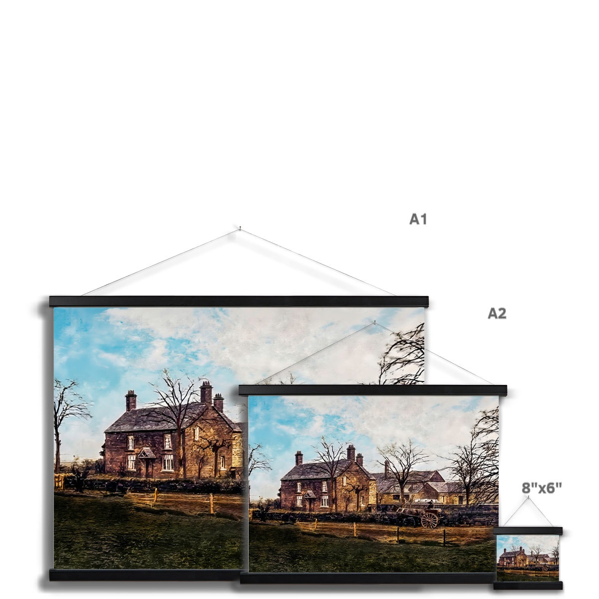 Abbey Farm, Abbey Hulton Fine Art Print with Hanger